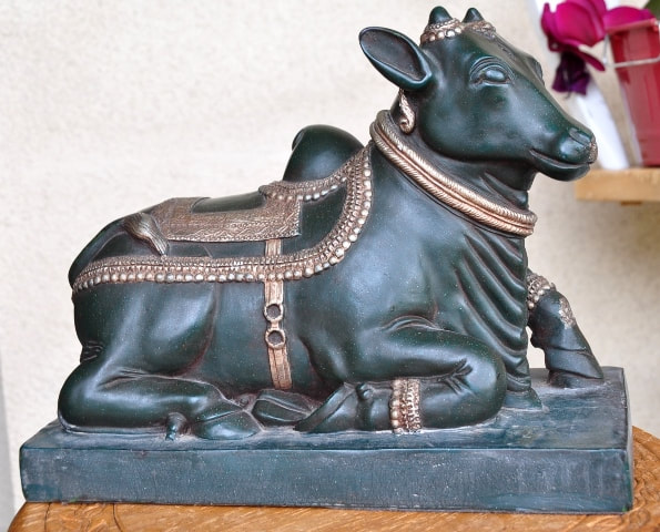 Sculpture of Hindu god Shiva's vahana, Nandi the bull
