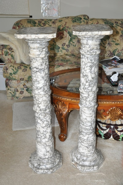 marble column pedestals