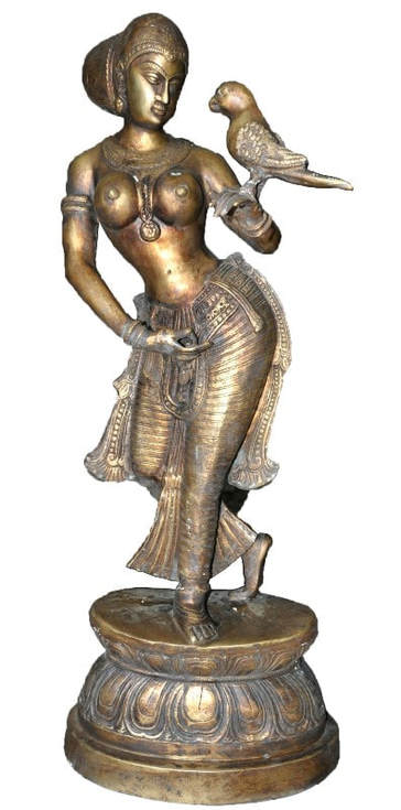 Can brass statues go outside in the garden? (Indian Brass)